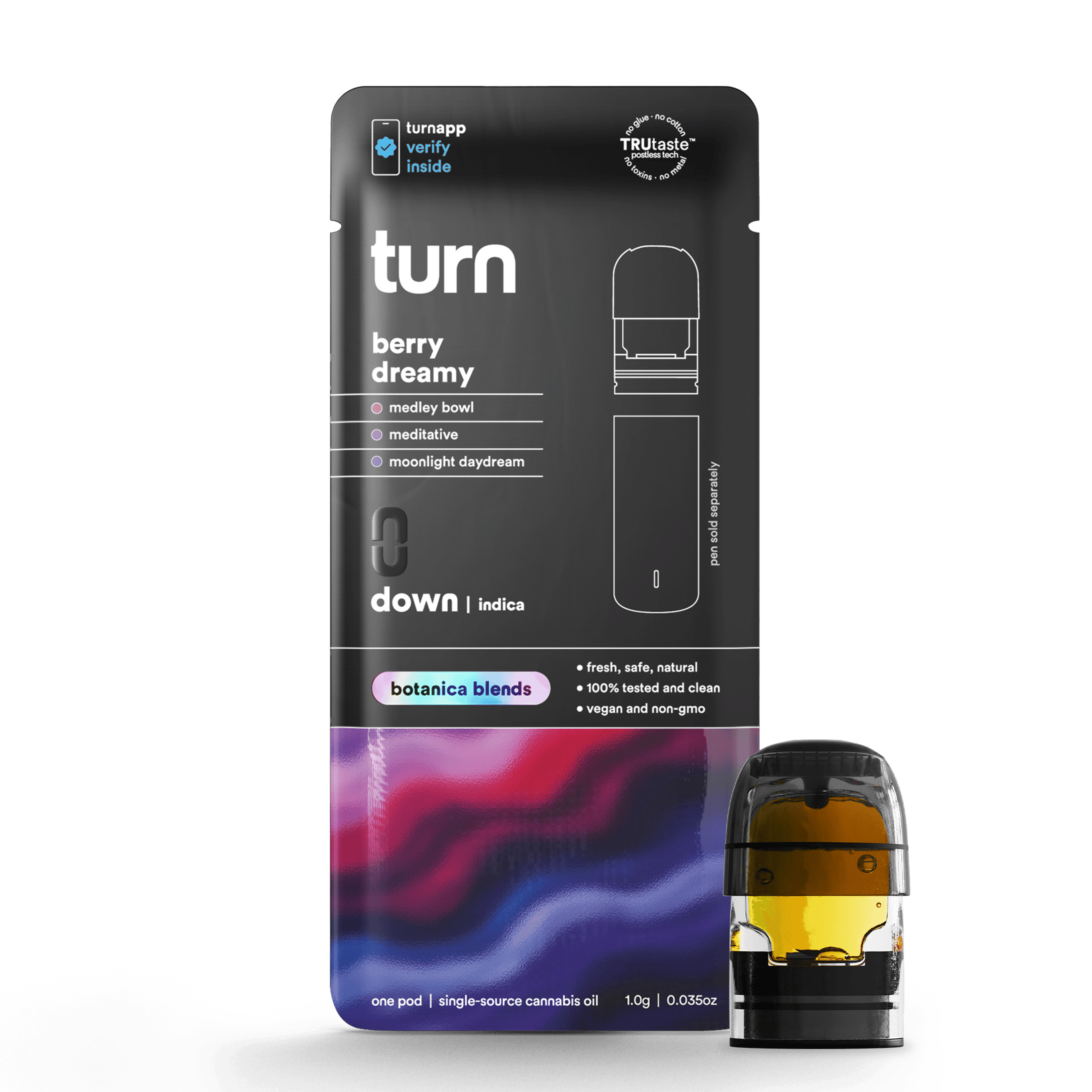 Turn Down BB POD | 1g - Berry Dreamy - Turn - - $26 - Vape Carts