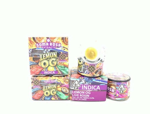 LEMON OG LIVE ROSIN | SOMA ROSA