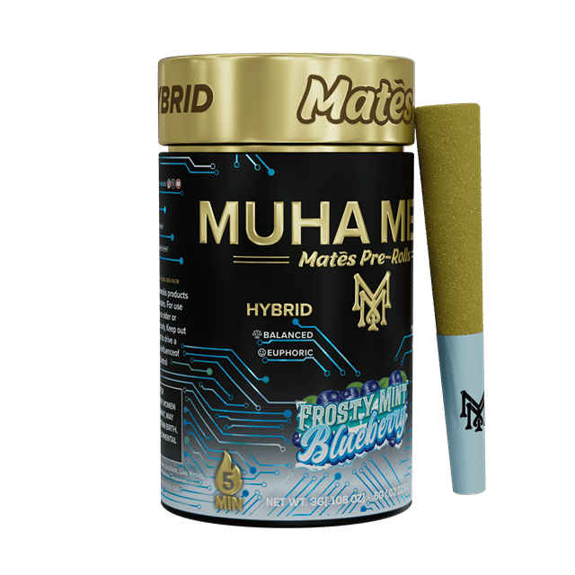 Muha Meds | Frosty Mint Blueberry | Infused Joints | 0.6g each | 5pk