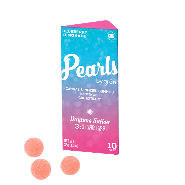 Pearls 10pk Gummies | Blueberry Lemonade 3:1 CBG:THC