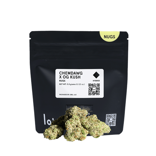 Chemdawg + OG Kush | 3.5g Indoor Nugs