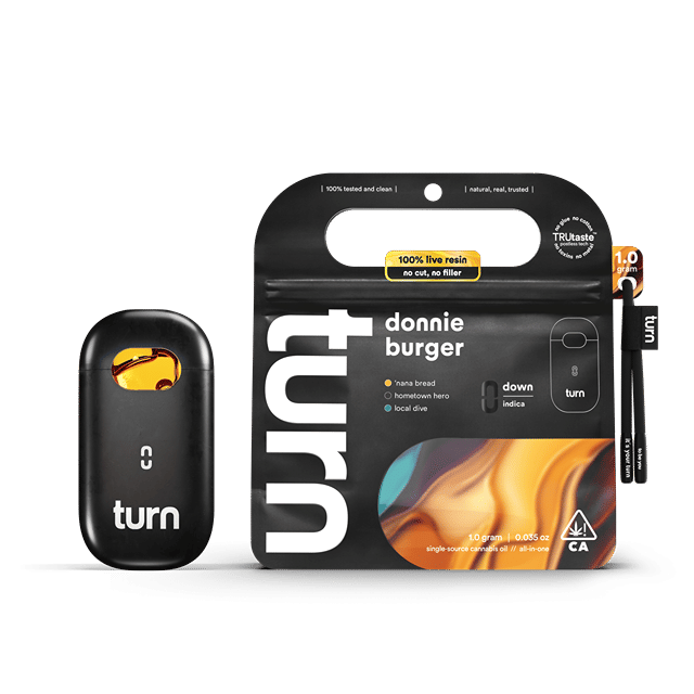 Turn - Donnie Burger | 100% Live Resin | AIO | Indica