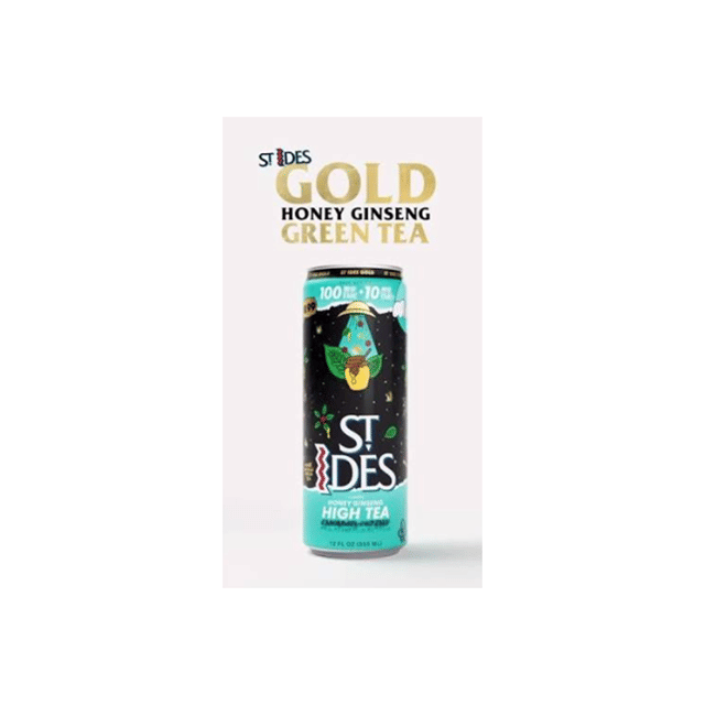 Honey Ginseng - 12oz Green High Tea (100mg) Drink
