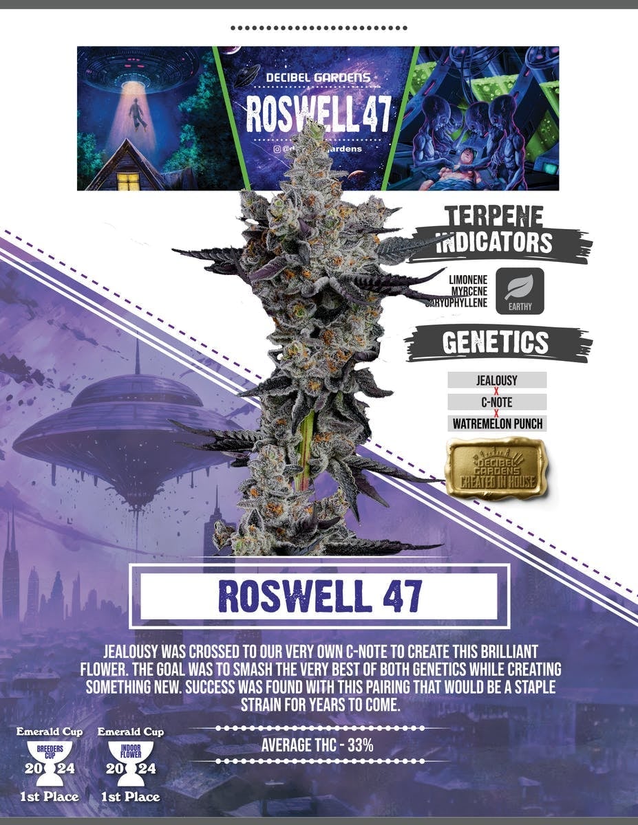 Decibel Gardens | 1g - Roswell 47 - Resin Cartridge - Decibel Gardens -  - $40 - Vape Carts