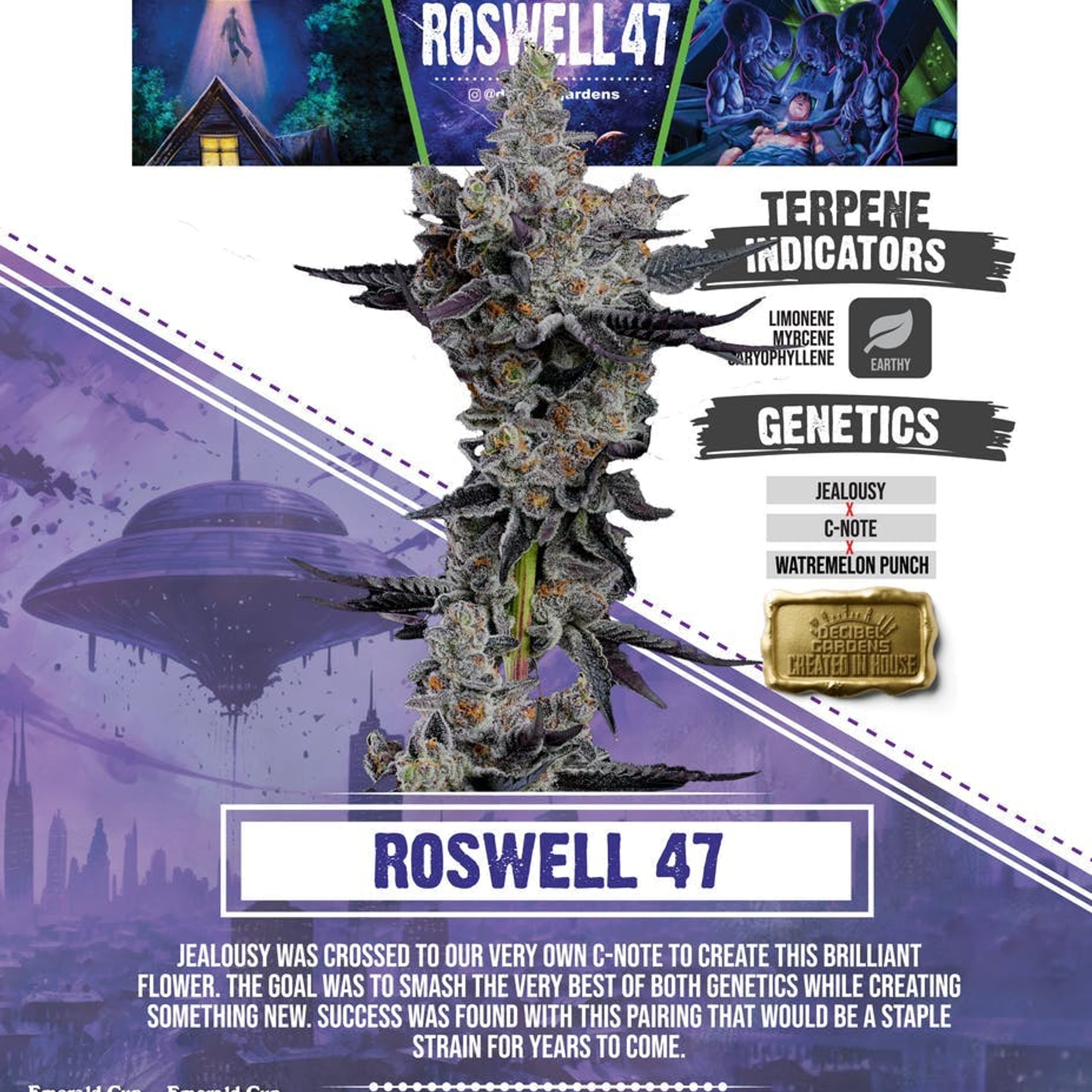 Decibel Gardens | 1g - Roswell 47 - Resin Cartridge - Decibel Gardens - - $40 - Vape Carts
