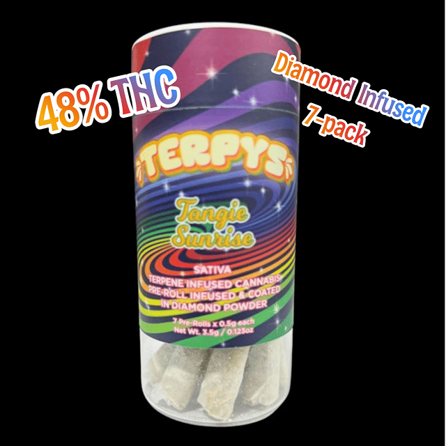 Tangie Sunrise - Terpys | 3.5g | 7pk Diamond Infused Prerolls