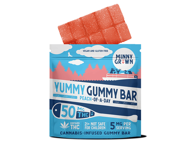 Peach-of-a-Day - 5mg Hemp THC Gummy Bar - 10pk