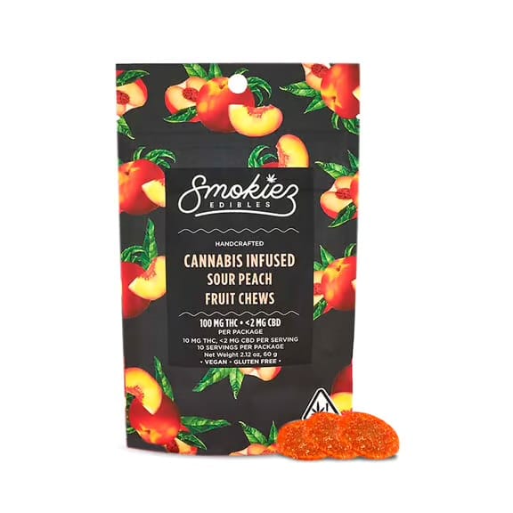 Smokies (SMOKIEZ): Sour Peach Fruit Chews