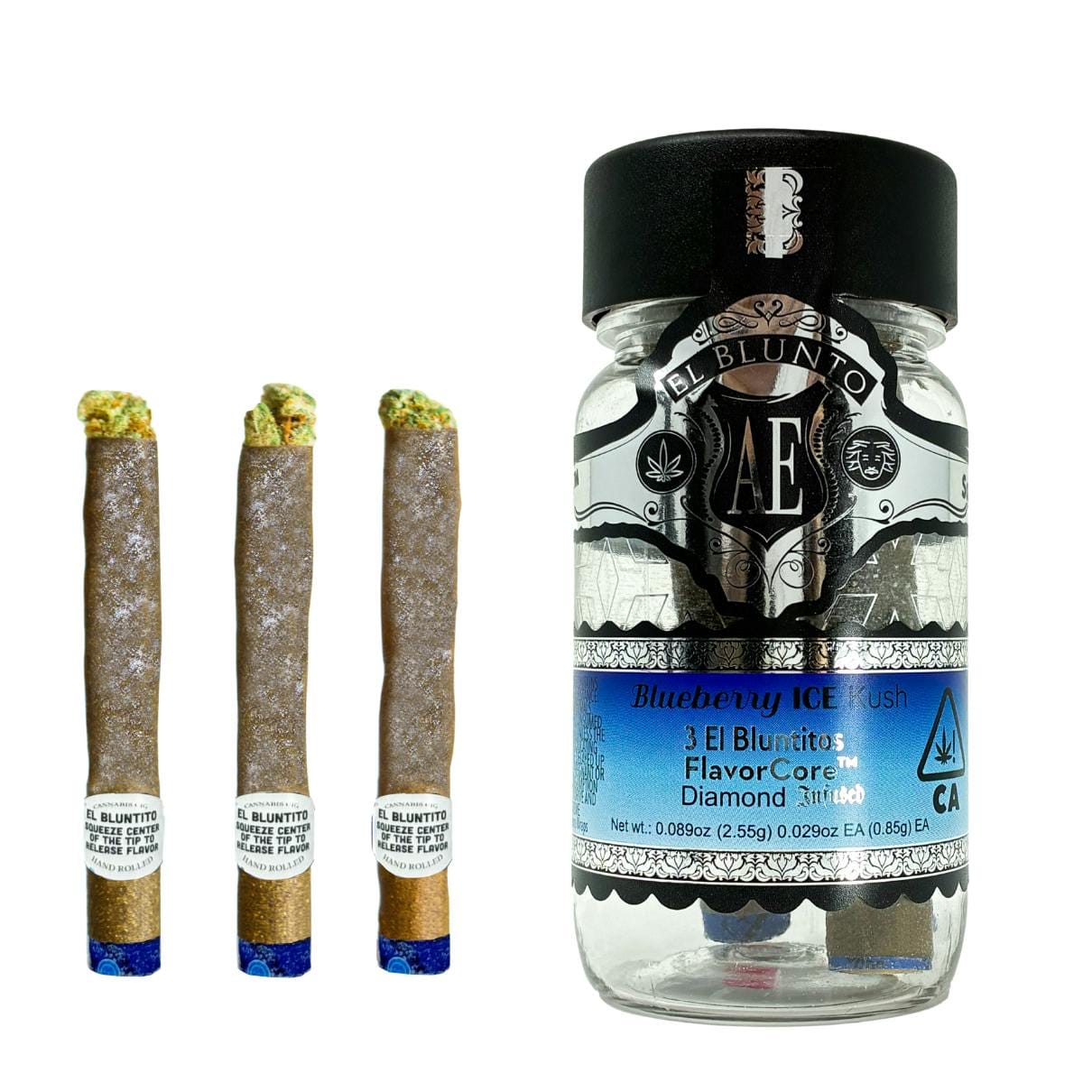 Albert Einstone's: El Blunto Flavorcore Platinum Bluntito - Blueberry Kush Ice