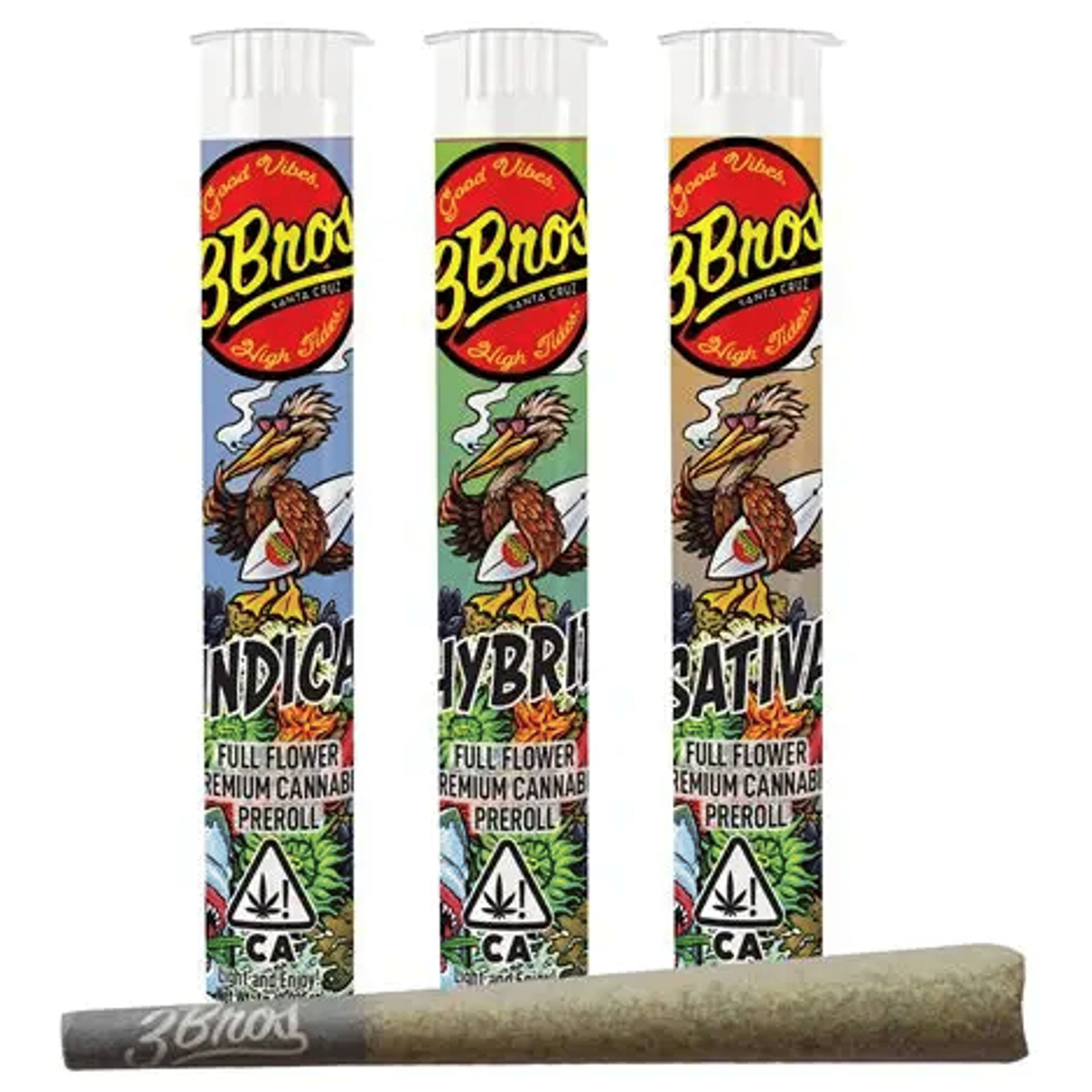 3 Bros | 1g - Strawberries & Cream - Pre-Roll - Sativa - 3 Bros - - $7.83 - Pre-Rolls
