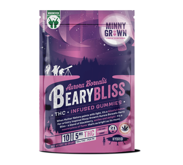 Aurora Borealis Beary Bliss - 5mg Hemp THC Gummies - 10pk