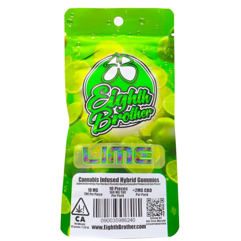 Eighth Brother: Lime Gummies 100mg