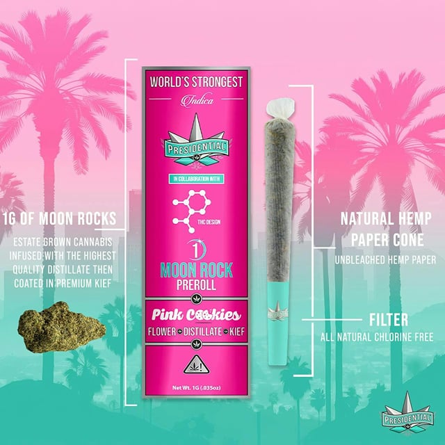 Pink Cookies | Moon Rock Infused Minis | 0.5g each | 3pk