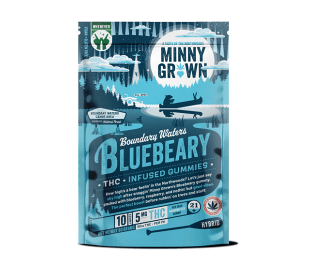 Boundary Waters BlueBeary - 5mg Hemp THC Gummies - 10pk