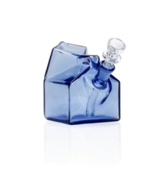 Milk Carton Pocket Bubbler | Light Cobalt