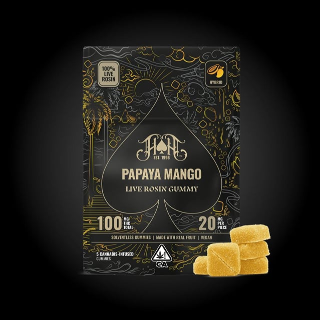 Papaya Mango | 100mg Rosin Gummies