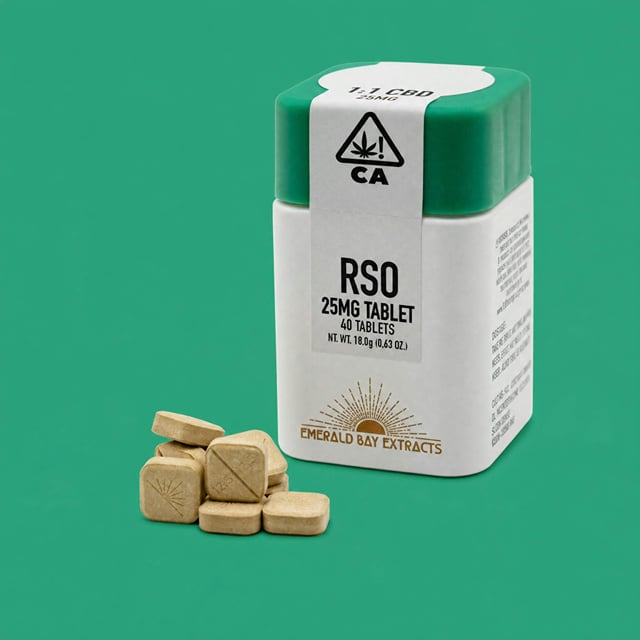 White CBG 25MG Tablets 1000MG Package