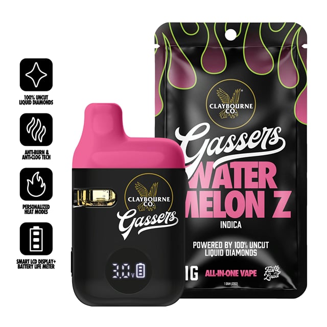 Watermelon Z (1g) - Gassers All-In-One Liquid Diamonds Vape