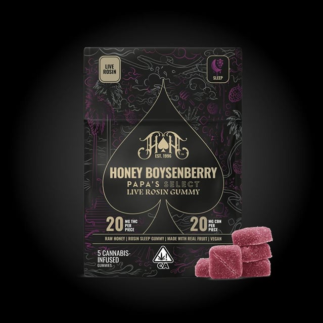 Honey Boysenberry THC:CBN | 100mg Rosin Gummies