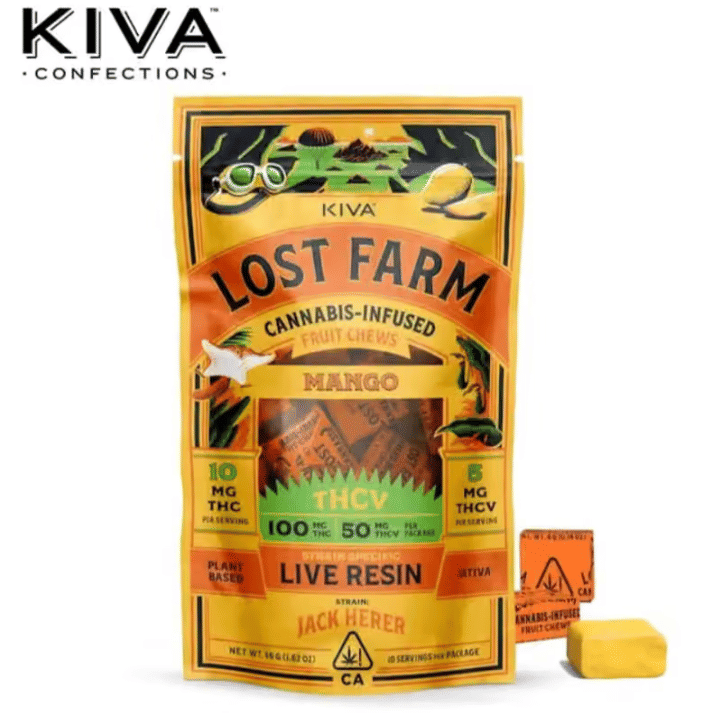 Lost Farm - Lost Farm - Mango Fruit Chews - 10:5 THCV Infused w/ Jack Herer Live Resin - 100mg