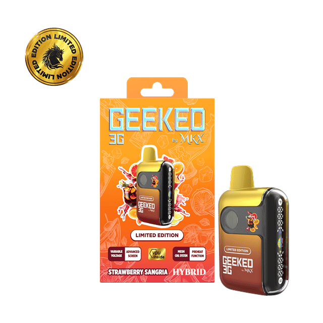 LIMITED EDITION Geeked Disposable 3g - Strawberry Sangria
