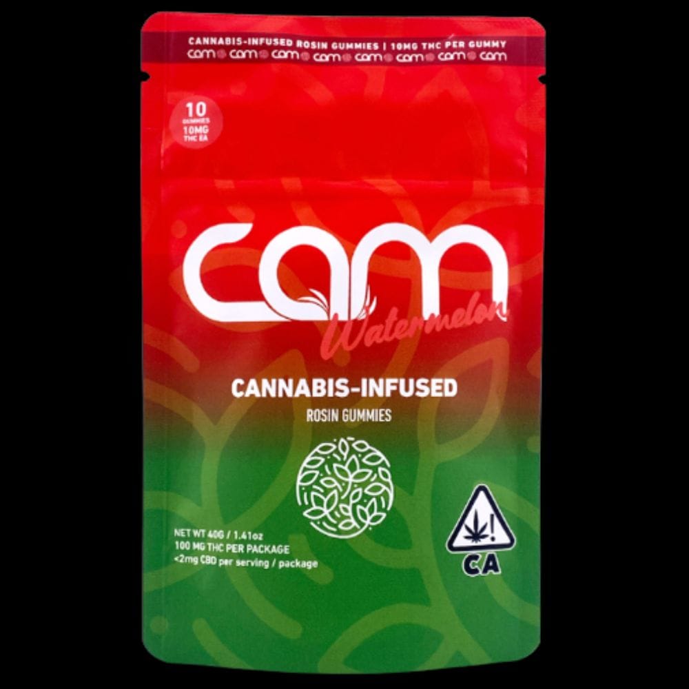 CAM: Watermelon 10pk Rosin Infused 100mg Gummies