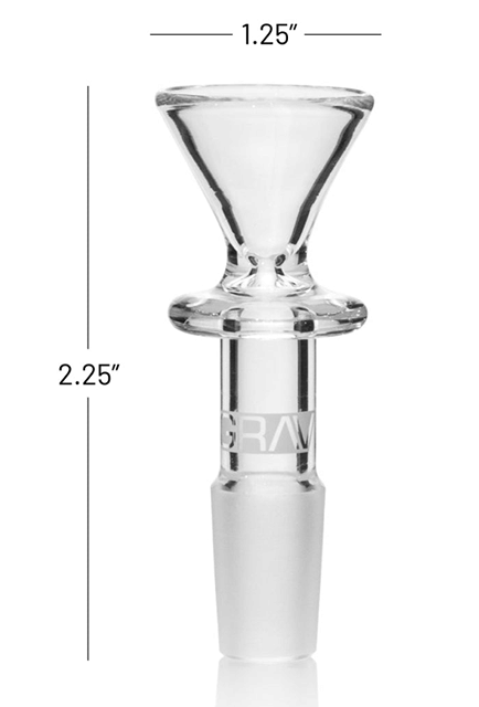 14mm Funnel Bowl | Clear