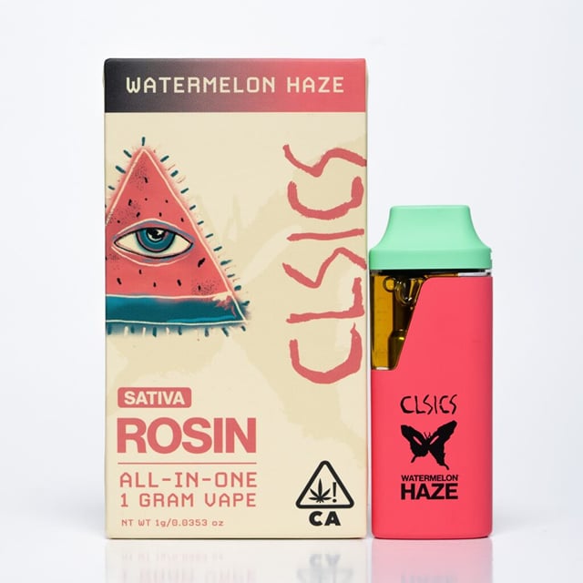CLSICS - Watermelon Haze - LIVE ROSIN ALL IN ONE VAPE 1g