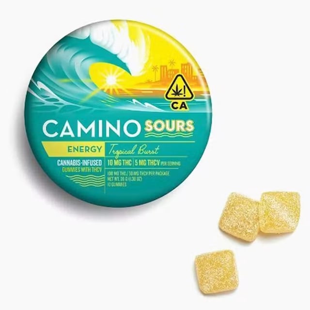 Energy | Tropical Burst Sours THC:THCV 2:1 Gummies | 100mg | 10ct