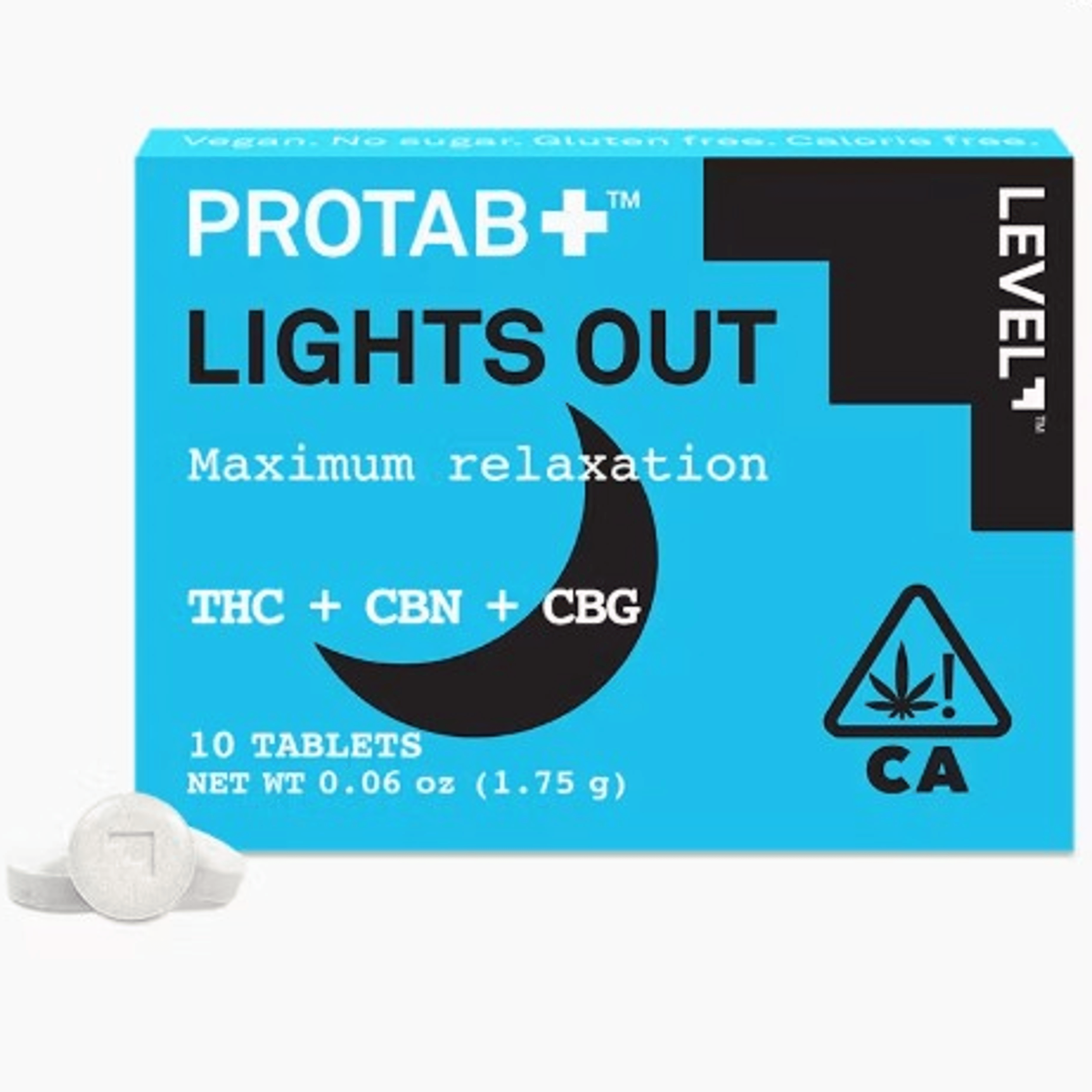 Level Protab+ Lights Out 100 - THC/CBN/CBG - 1 Tablet - Level - - $4.99 - Edibles