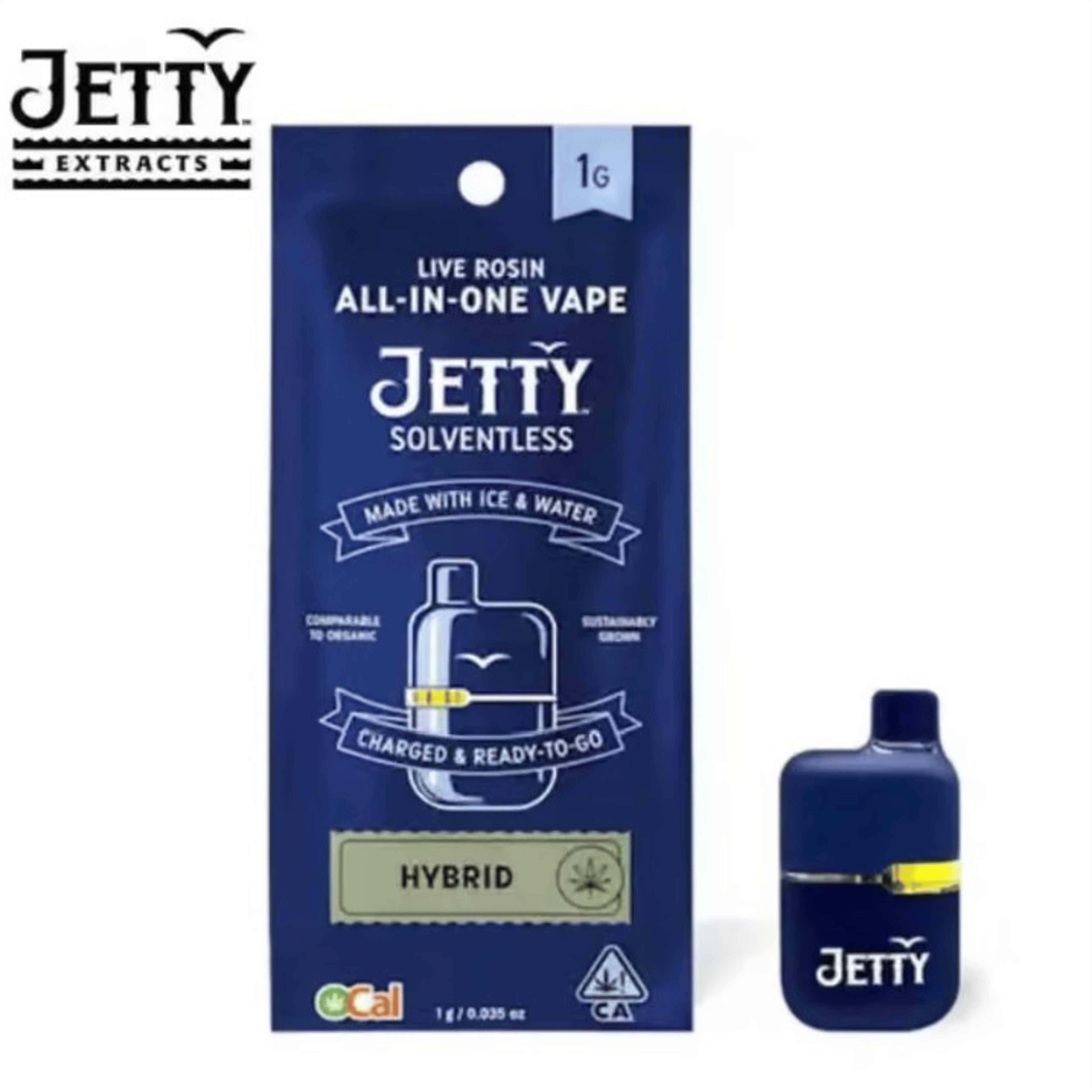 Jetty AIO - Hash Oasis - Solventless (All-In-One) - 1g - Jetty Extracts - HO - OCal Rosin AIO - 1g - $54.99 - Disposable Vapes