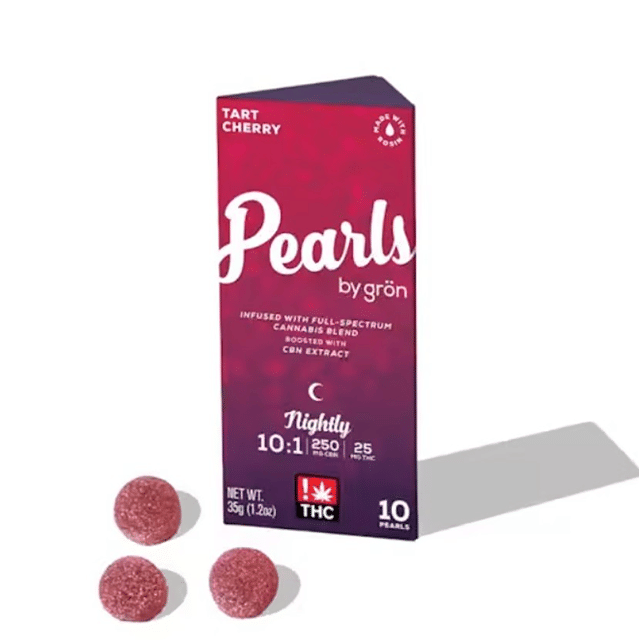 Gron Pearls - Tart Cherry Gummies 10:1 - 250mg CBN / 25mg THC *BOGO EVERYDAY*