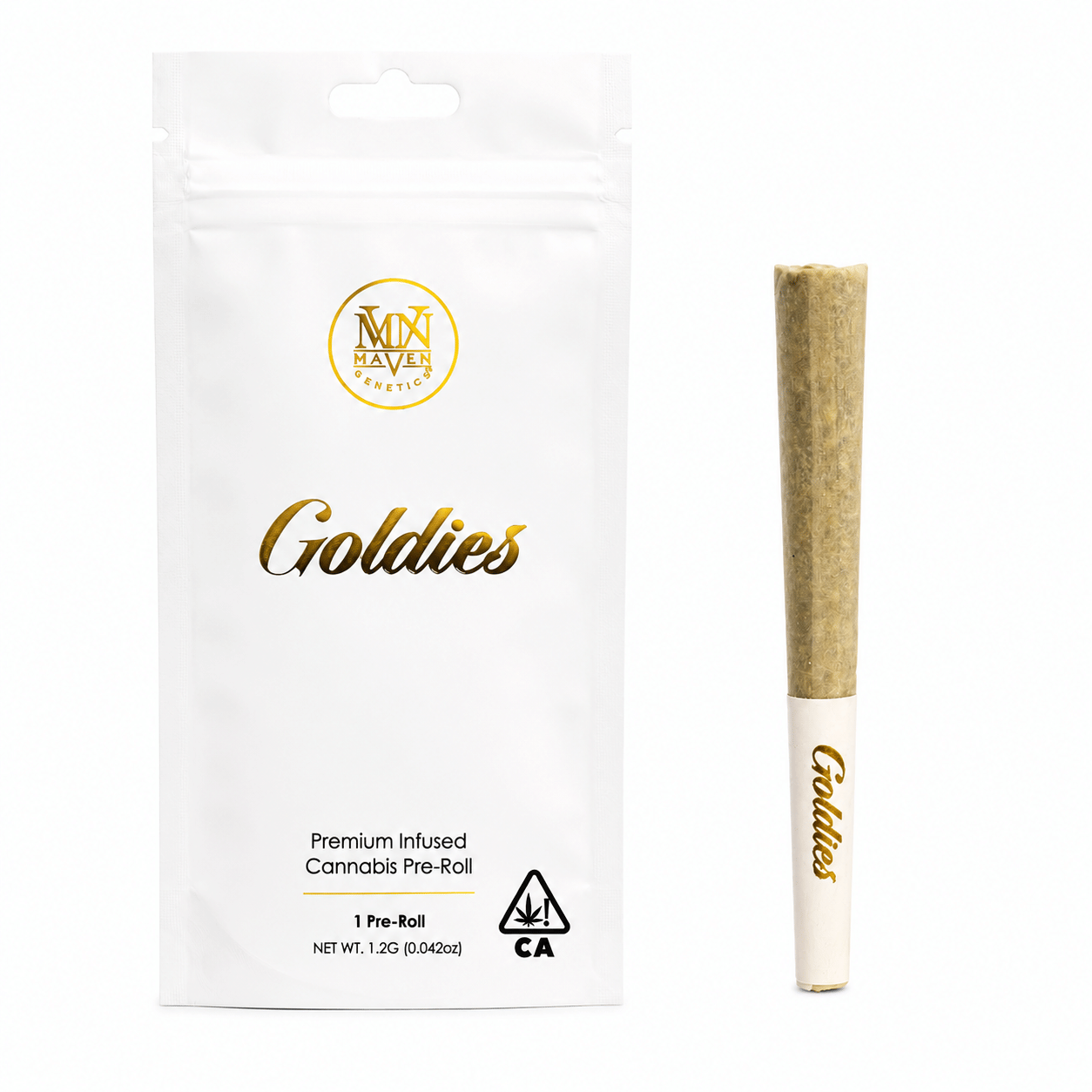 Maven Genetics: Maven Goldies 1.2G Infused Pre Roll