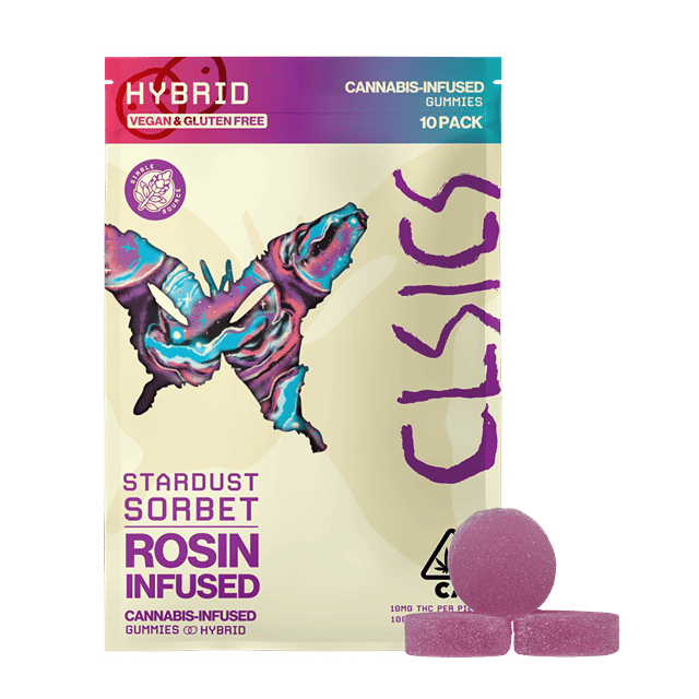 CLSICS - Stardust Sorbet - Live Rosin Infused Gummies - 10ct