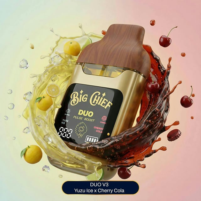 Big Chief | Yuzu Ice x Cherry Cola | V3 Liquid Diamonds Disposable | 2g
