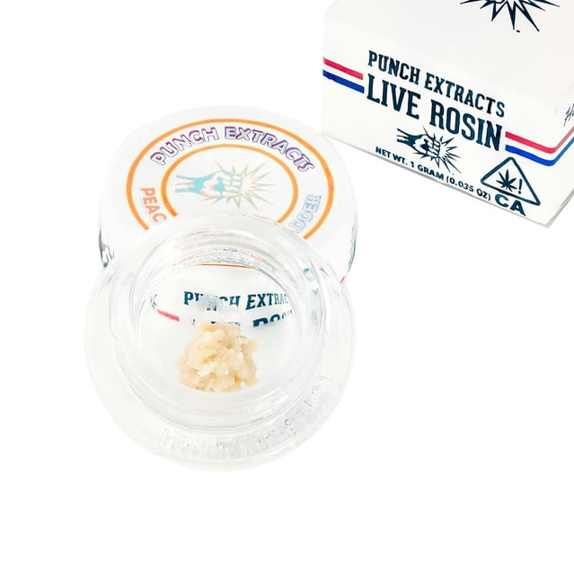 Peach Starfruit Tier 4 Live Rosin Cold Cure Badder 1g