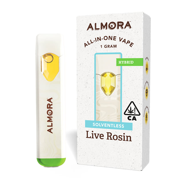 PURPLE TRAINWRECK SOLVENTLESS LIVE ROSIN ALL-IN-ONE DISPOSABLE VAPE | ALMORA