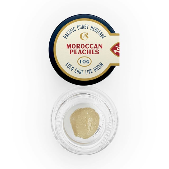 Pacific Coast Heritage Moroccan Peaches Cold Cure Live Rosin Concentrate 1g