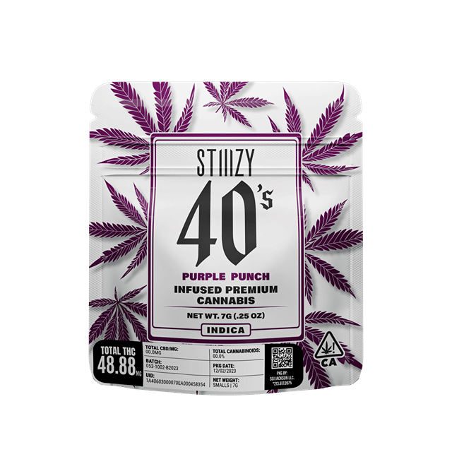 STIIIZY - 40's - Purple Punch - Infused Flower - 7g "Smalls"