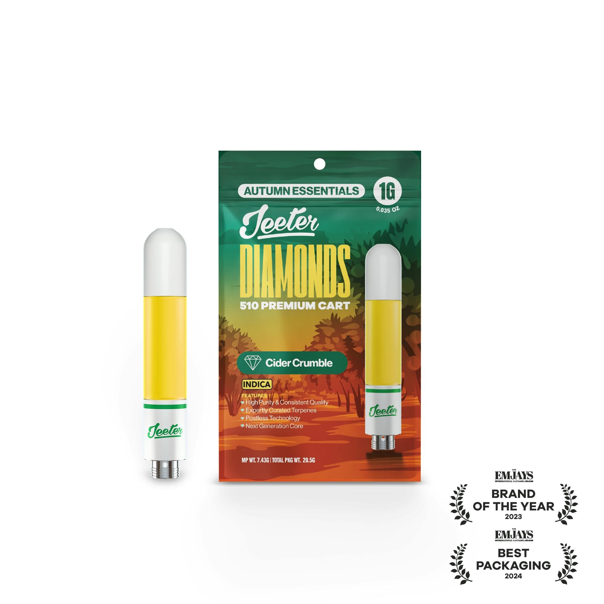 Jeeter: Cider Crumble (I) Diamond Cartridge - 1g *B2G1 EVERYDAY*