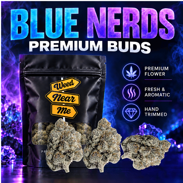 WeedNearMe 3.5G | Blue Nerdz (Supreme Shelf)