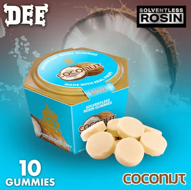 Dee - Coconut Solventless Rosin Gummies - 100mg