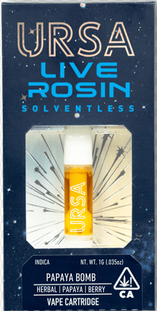 Papaya Bomb Live Rosin Cart 1g