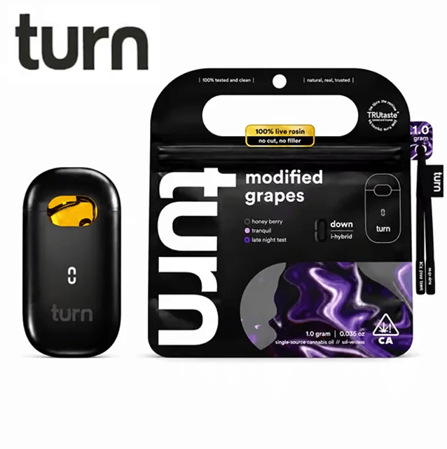 Turn AIO - Modified Grapes - Live Resin All In One Vape - 1g