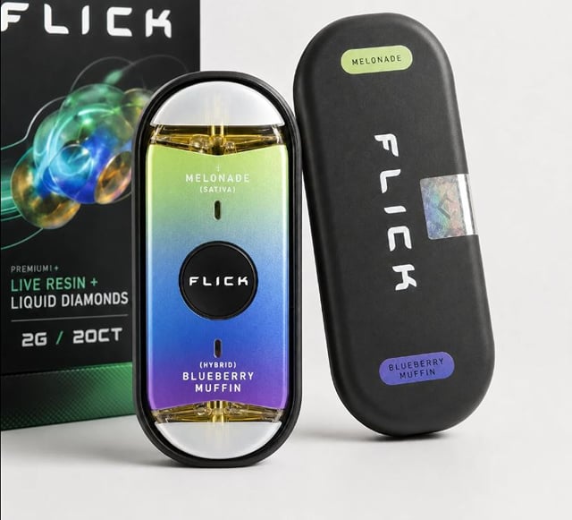 Flick - 2 Flavor - 2g - V.A.P.E. - Honey Banana (I) / Strawberry Milk (H)