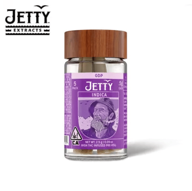 Jetty - GDP x GG4 - High THC Infused Pre-Rolls - (5 Pack) - 2.5g