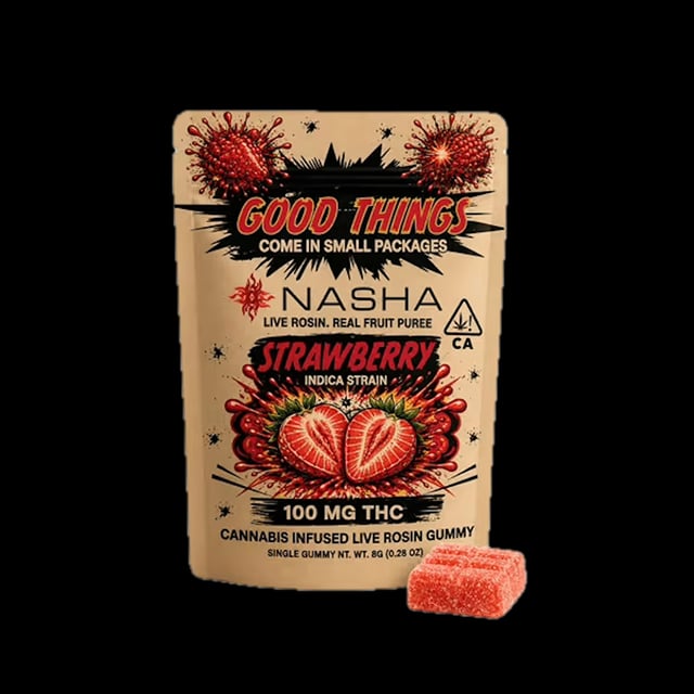 Strawberry - Live Rosin Gummy - 100mg