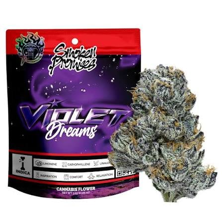 Smoken Promises | 3.5 - Violet Dream - Indica - Smoken Promises -  - $25 - Flowers