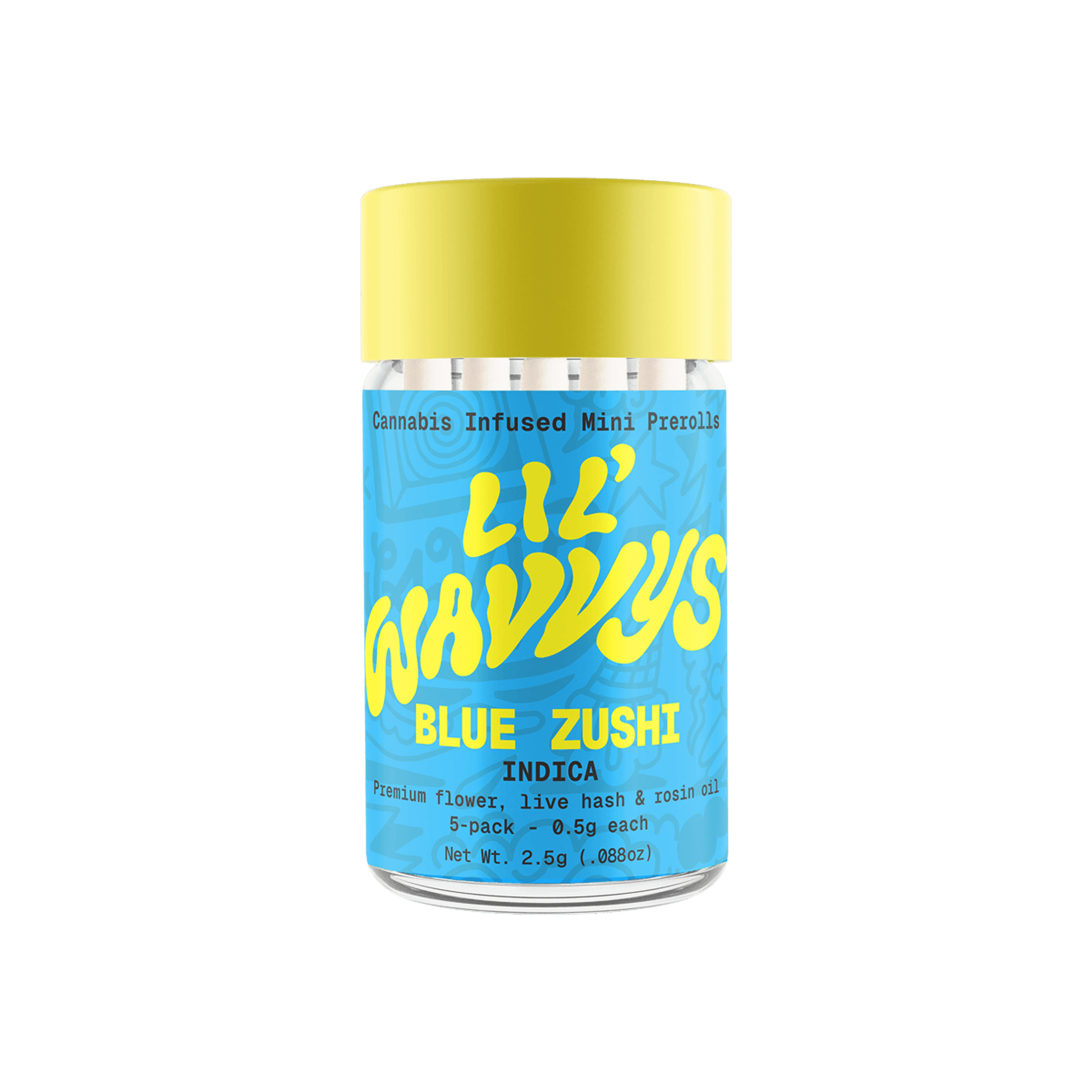 Wavvy - Lil Wavvys 5 Pack - BLUE ZUSHI - WAVVY - - $25 - Pre-Rolls