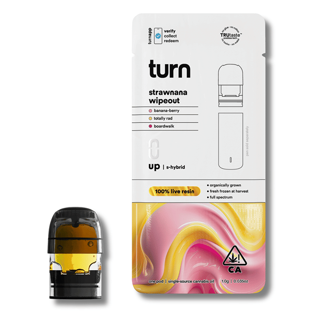Strawnana Wipeout 'Turn Up' Live Resin Pod 1g